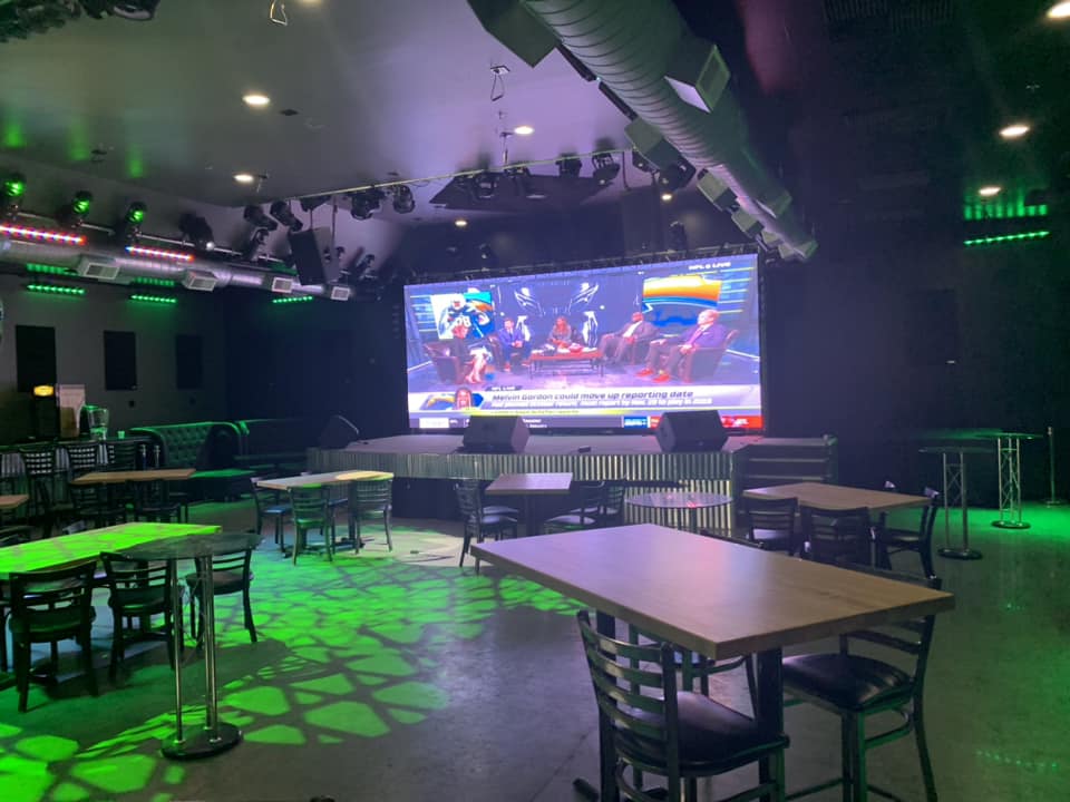 Big Screen In The Club